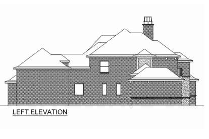 French Country House Plan #5445-00485 Elevation Photo