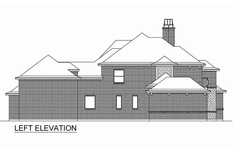 French Country House Plan #5445-00485 Elevation Photo
