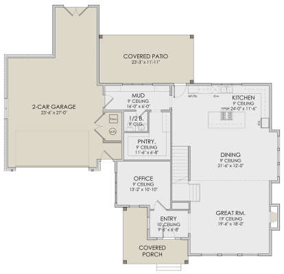 Main Floor  for House Plan #6422-00054