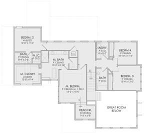Second Floor for House Plan #6422-00054