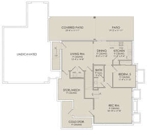 Walkout Basement for House Plan #6422-00054