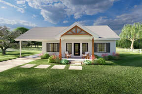 Modern Farmhouse House Plan #2699-00036 Elevation Photo