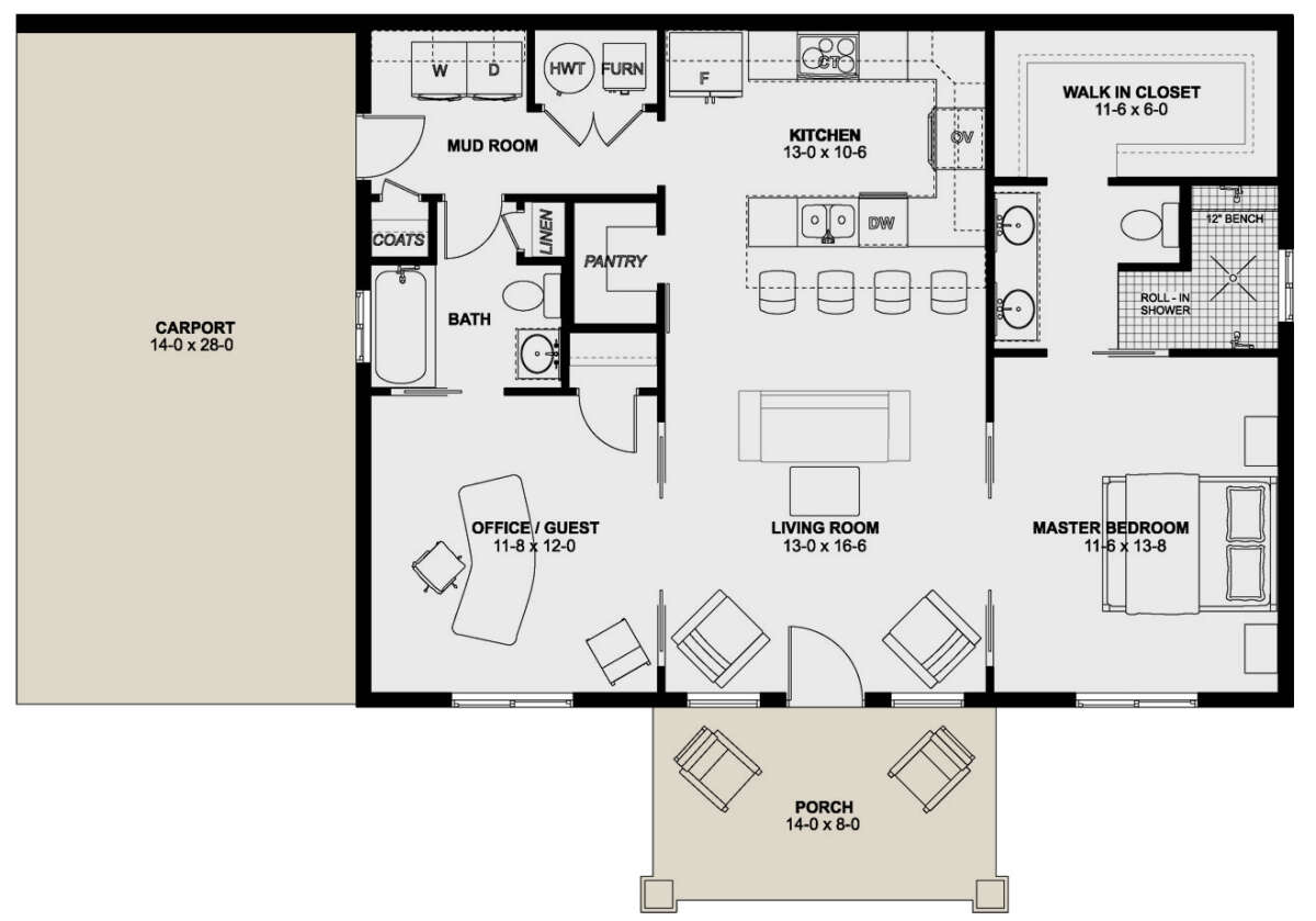 Main Floor  for House Plan #2699-00036