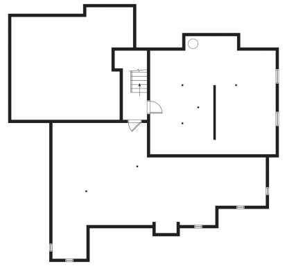 Basement for House Plan #034-00028