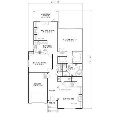 Main Floor for House Plan #110-00034