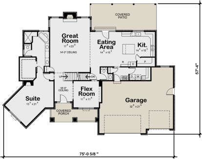 Main Floor  for House Plan #402-01784