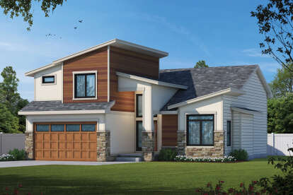 Contemporary House Plan #402-01785 Elevation Photo