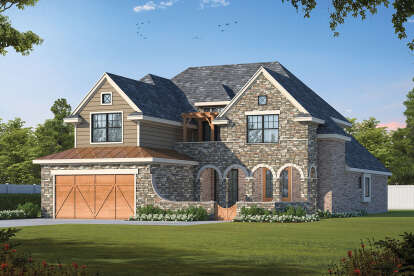 European House Plan #402-01786 Elevation Photo