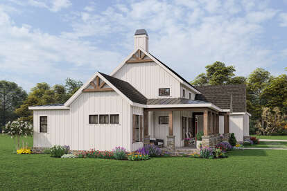 Modern Farmhouse House Plan #009-00325 Elevation Photo