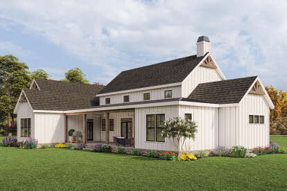 Modern Farmhouse House Plan #009-00325 Elevation Photo