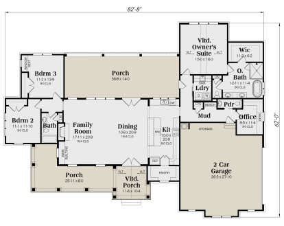 Main Floor  for House Plan #009-00325