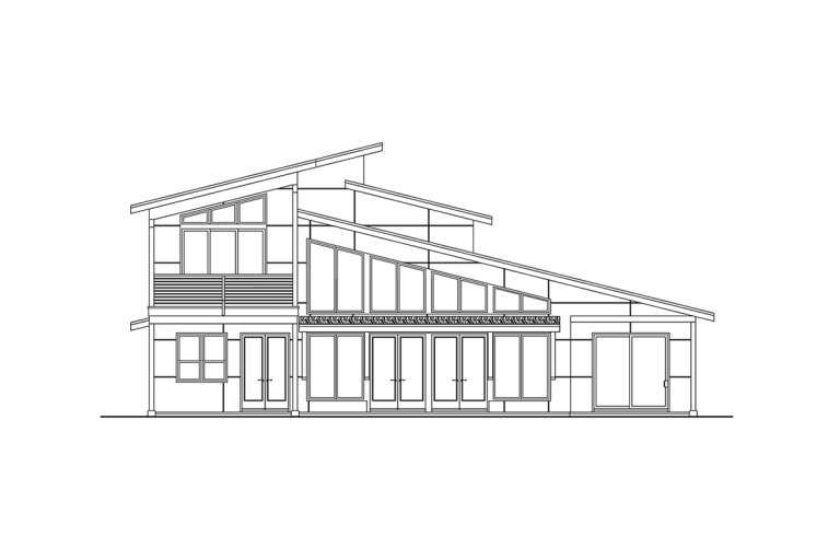 Contemporary House Plan #035-01046 Elevation Photo