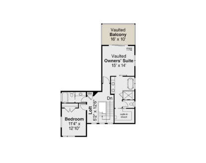 Second Floor for House Plan #035-01046