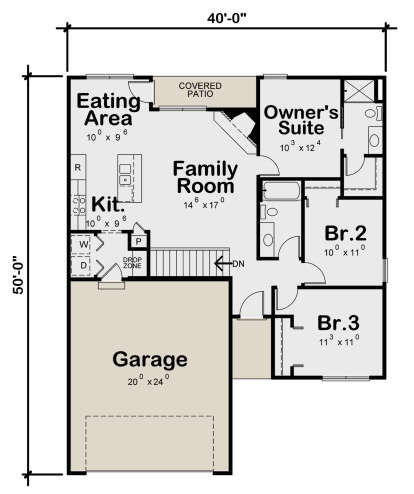 House Plan House Plan #28507 Drawing 1