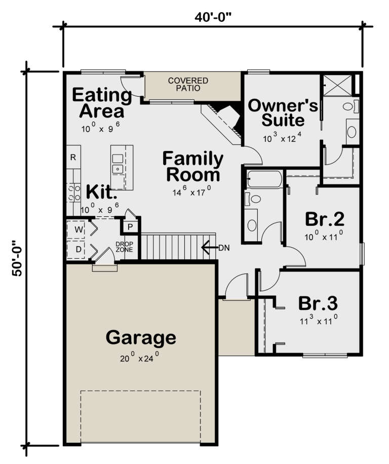 House Plan House Plan #28507 Drawing 1