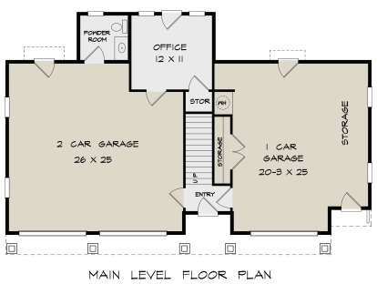 Garage for House Plan #6082-00218