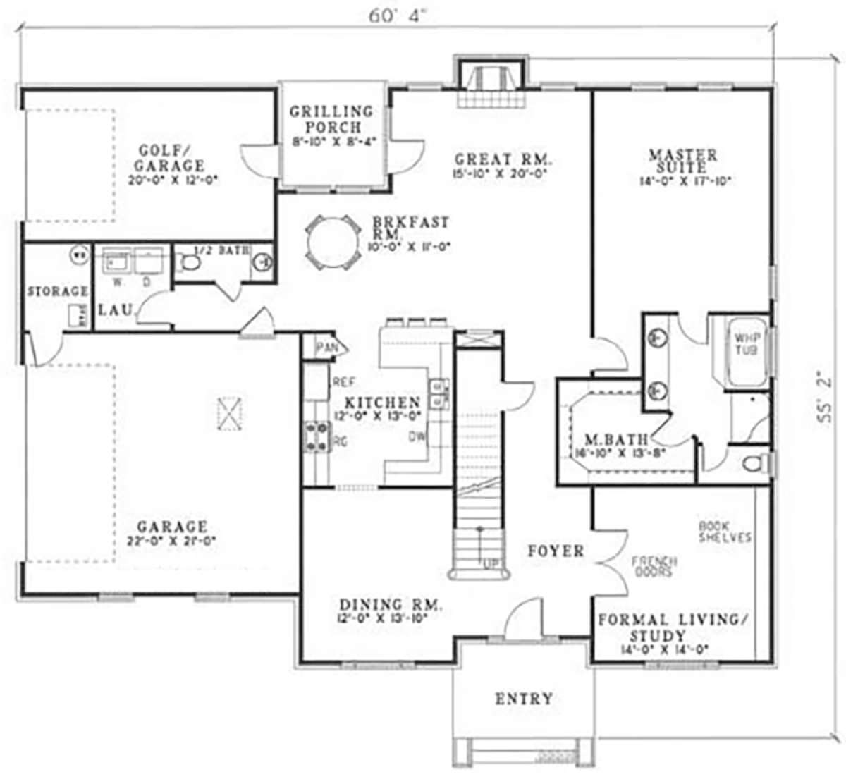 Main Floor for House Plan #110-00035