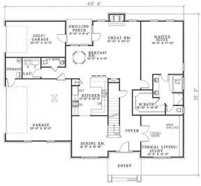 Main Floor for House Plan #110-00035
