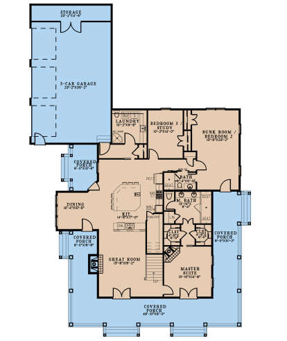 Main Floor  for House Plan #8318-00325