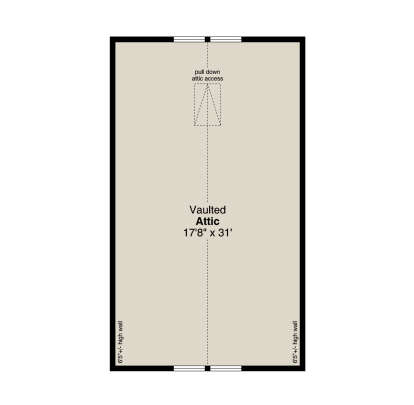 Attic Space for House Plan #035-01048