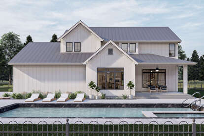 Modern Farmhouse House Plan #963-00729 Elevation Photo