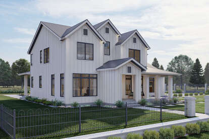 Modern Farmhouse House Plan #963-00729 Elevation Photo