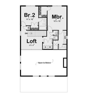 Second Floor for House Plan #963-00730