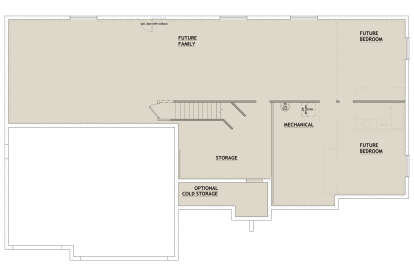 Basement for House Plan #8768-00122
