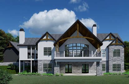 Modern Farmhouse House Plan #5458-00070 Elevation Photo