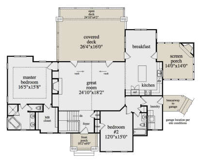 House Plan House Plan #28518 Drawing 1