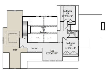 Second Floor for House Plan #957-00071