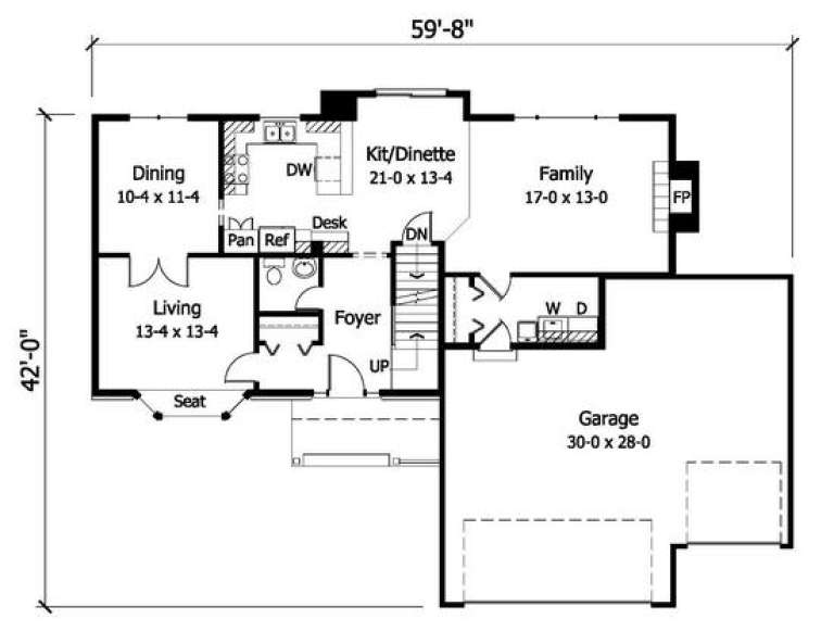 House Plan House Plan #2852 Drawing 1