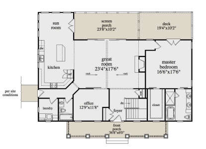 Main Floor  for House Plan #5458-00074
