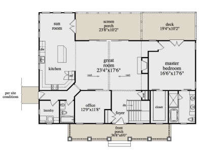 Main Floor  for House Plan #957-00074