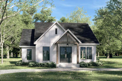 Modern Farmhouse House Plan #041-00322 Elevation Photo