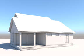 Modern Farmhouse House Plan #041-00322 Elevation Photo