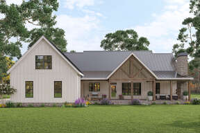 Modern Farmhouse House Plan #009-00326 Elevation Photo