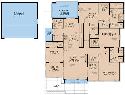 House Plan House Plan #28528 Drawing 1
