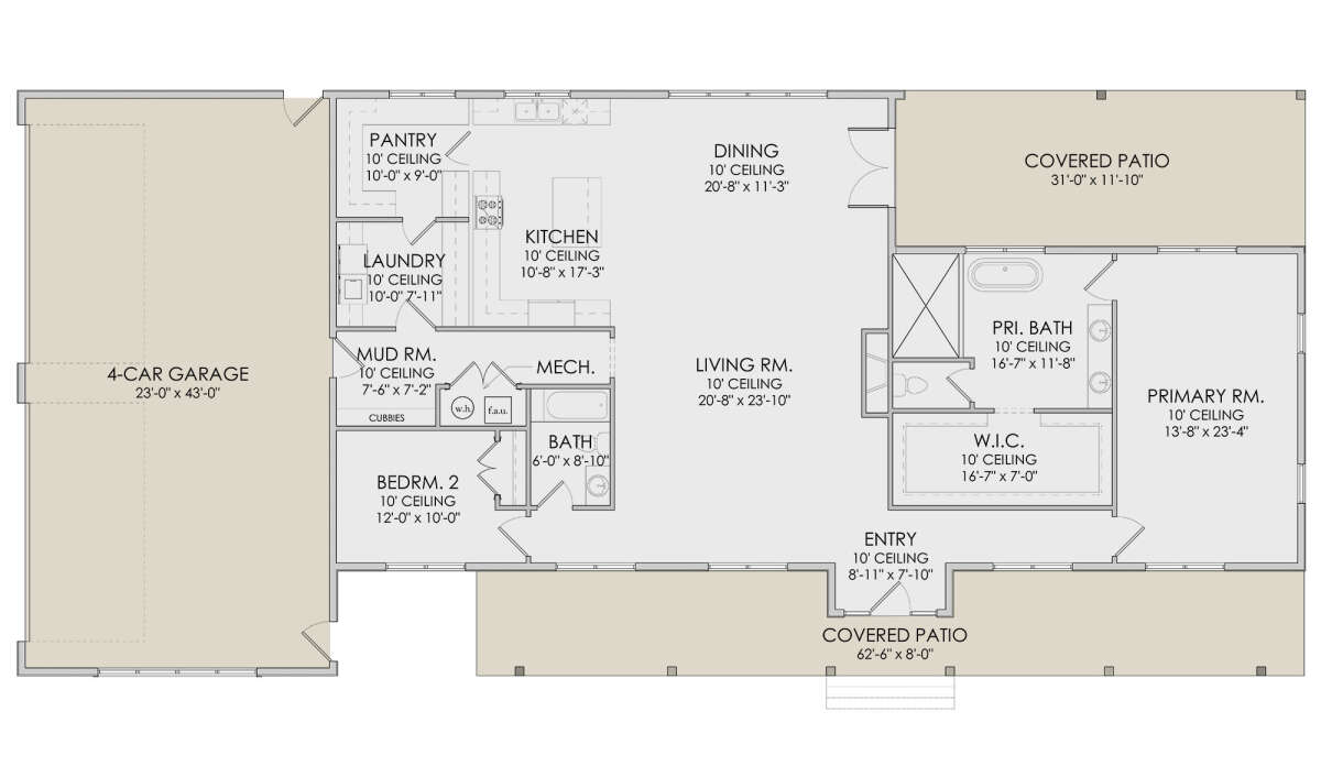 Main Floor  for House Plan #6422-00055