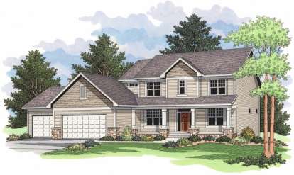 Traditional House Plan #098-00036 Elevation Photo