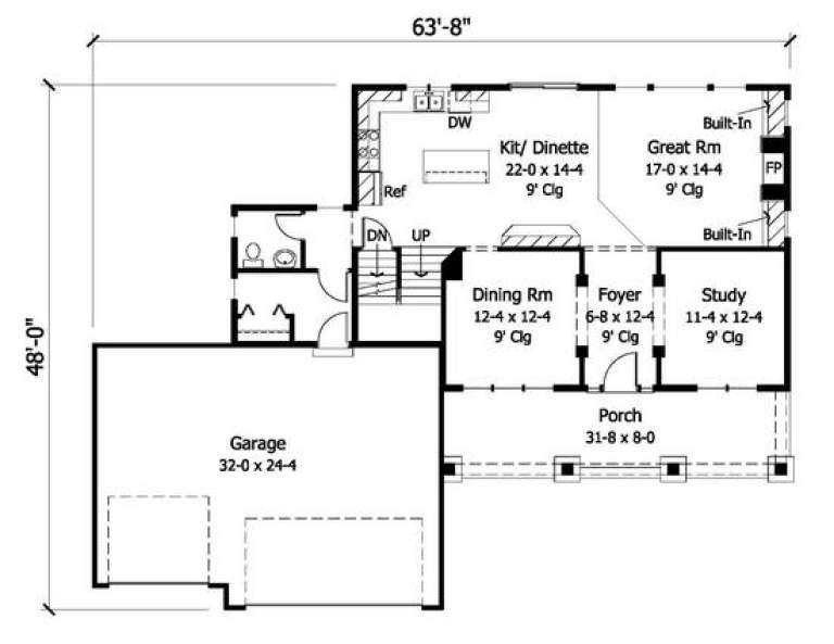 House Plan House Plan #2853 Drawing 1