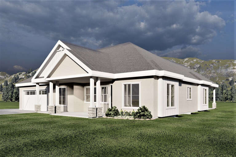 Traditional House Plan #6422-00056 Elevation Photo