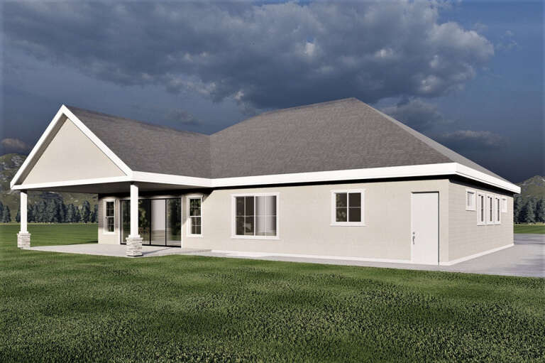 Traditional House Plan #6422-00056 Elevation Photo