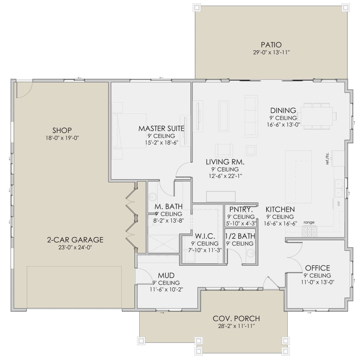 Main Floor  for House Plan #6422-00056