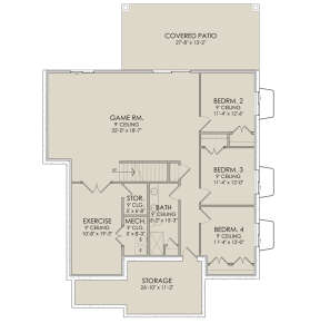 Walkout Basement for House Plan #6422-00056