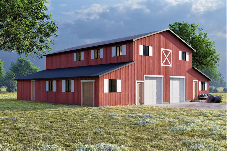 Barn House Plan #6422-00058 Elevation Photo