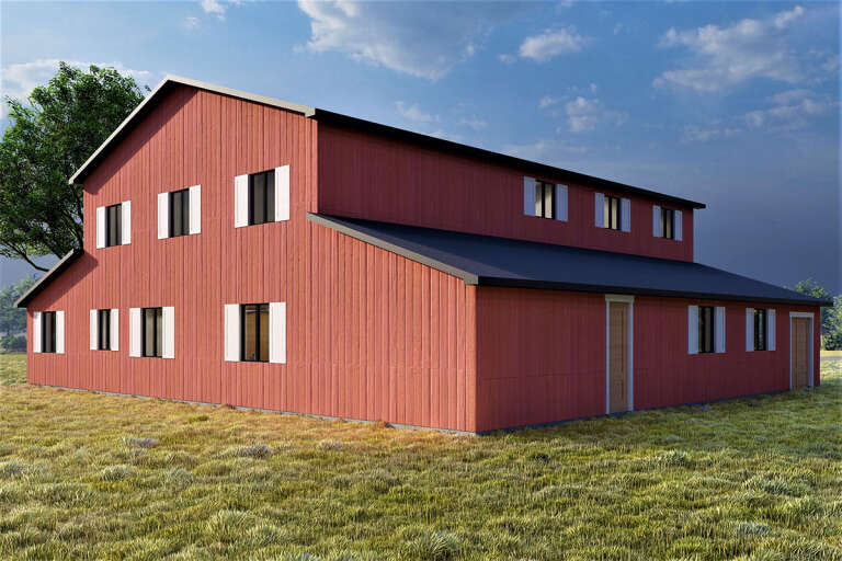 Barn House Plan #6422-00058 Elevation Photo