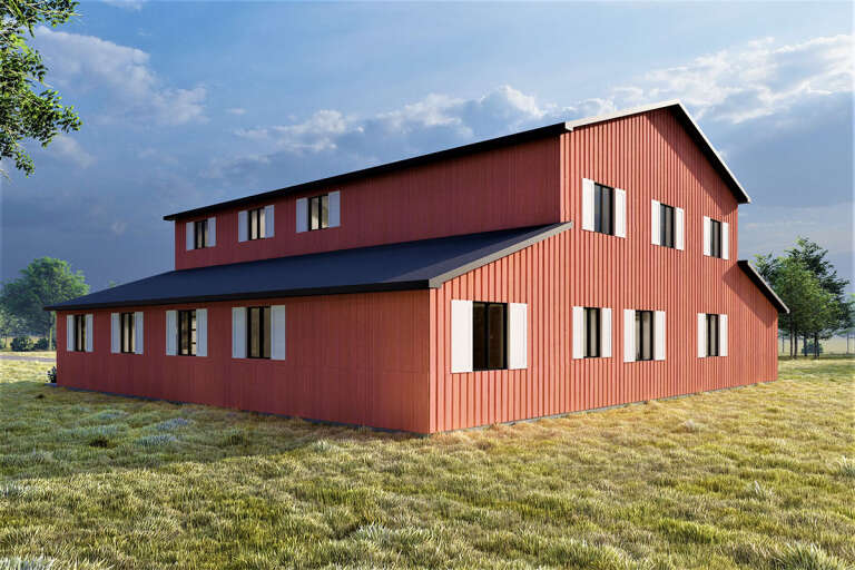 Barn House Plan #6422-00058 Elevation Photo