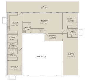 Walkout Basement for House Plan #6422-00058