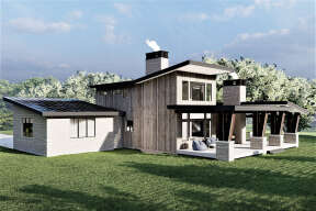 Contemporary House Plan #6422-00059 Elevation Photo